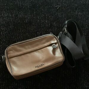 Coach Tan Leather Crossbody Bag